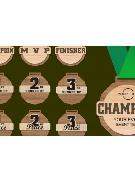 Intra απο ξύλο plywood 3mm-4mm πάχος Βραβείο  File - Πρωταθλητής, MVP Δίασταση 30x20 cm INTRAFABR-115612584