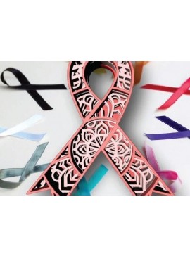 Σετ των 2 Intra απο ξύλο plywood 3mm-4mm πάχος Κορδέλες ευαισθητοποίησης, μάνταλα, 4 στρώσεις Δίασταση 30x20 cm INTRAFABR-31280708