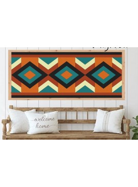 Σετ των 2 Intra απο ξύλο plywood 3mm-4mm πάχος κοπής με λέιζερ Aztec Barn Quilt Δίασταση 15x15 cm INTRAFABR-37056391