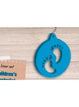 Σετ των 3 Intra απο ξύλο plywood 3mm-4mm πάχος Ανακοίνωση γέννησης Μπρελόκ, Πόδια Δίασταση 3x3 cm INTRAFABR-83193875