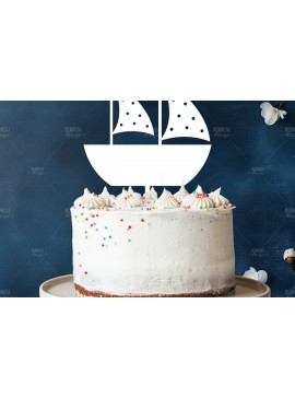 Σετ των 2 Intra απο ξύλο plywood 3mm-4mm πάχος Baby Boat Cake Topper Δίασταση 15x15 cm INTRAFABR-119331266
