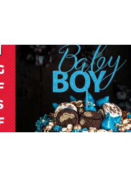 Intra απο ξύλο plywood 3mm-4mm πάχος Baby Boy Baby Shower Cake Topper Δίασταση 30x20 cm INTRAFABR-29533291