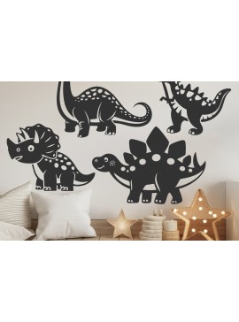 Σετ των 2 Intra απο ξύλο plywood 3mm-4mm πάχος Baby Dinosaur Silhouette Cut  Δίασταση 15x15 cm INTRAFABR-114469416