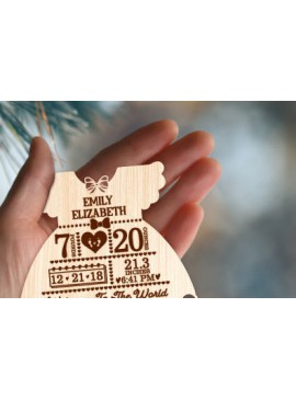 Σετ των 3 Intra απο ξύλο plywood 3mm-4mm πάχος Baby First Χριστουγεννιάτικα στολίδια Δίασταση 8x8 cm INTRAFABR-80172558