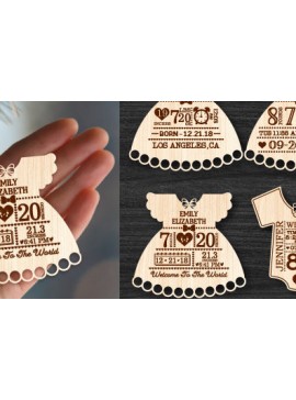 Σετ των 3 Intra απο ξύλο plywood 3mm-4mm πάχος Baby First Χριστουγεννιάτικα στολίδια Δίασταση 8x8 cm INTRAFABR-80172664