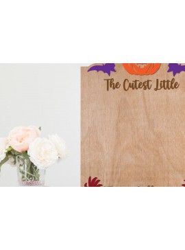 Σετ των 3 Intra απο ξύλο plywood 3mm-4mm πάχος Baby First Halloween, First Halloween Δίασταση 6x8 cm INTRAFABR-123305343