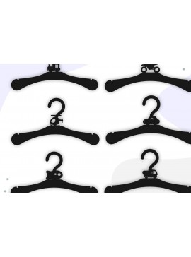 Σετ των 3 Intra απο ξύλο plywood 3mm-4mm πάχος Baby Hangers , Κρεμάστρα Δίασταση 5x5 cm INTRAFABR-61204096