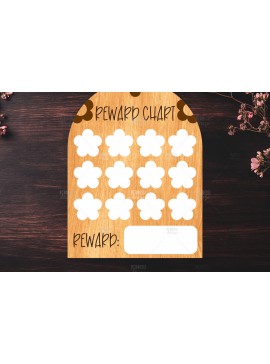 Σετ των 2 Intra απο ξύλο plywood 3mm-4mm πάχος Διακόσμηση σπιτιού μωρού με λέιζερ Δίασταση 15x15 cm INTRAFABR-119591113