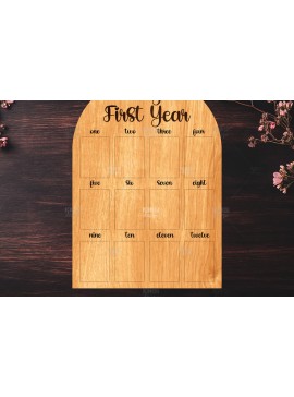 Σετ των 2 Intra απο ξύλο plywood 3mm-4mm πάχος Διακόσμηση σπιτιού μωρού με λέιζερ Δίασταση 15x15 cm INTRAFABR-119590891