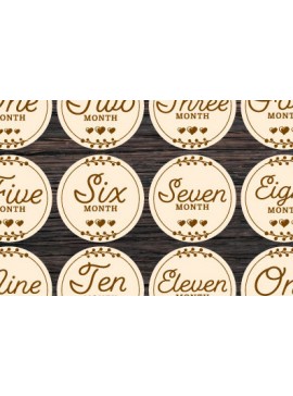 Intra απο ξύλο plywood 3mm-4mm πάχος Baby Milestone Sign Cut  Δίασταση 30x20 cm INTRAFABR-98715439