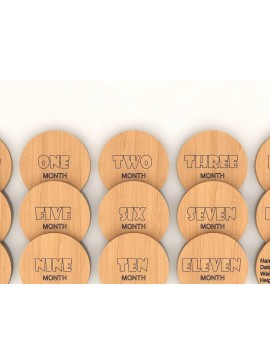 Intra απο ξύλο plywood 3mm-4mm πάχος Baby Monthly Milestone Digital Δίασταση 30x20 cm INTRAFABR-39086613