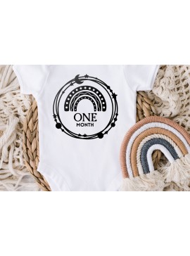 Σετ των 3 Intra απο ξύλο plywood 3mm-4mm πάχος Baby Monthly Milestone Δίασταση 15x15 cm INTRAFABR-111580710