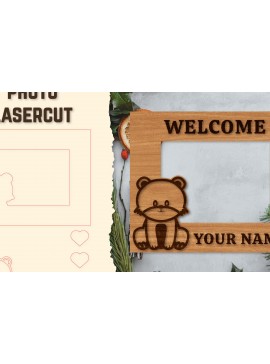 Intra απο ξύλο plywood 3mm-4mm πάχος Κορνίζα για μωρό νεογέννητο  Δίασταση 20x30 cm INTRAFABR-123766311