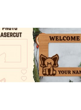 Intra απο ξύλο plywood 3mm-4mm πάχος Κορνίζα για μωρό νεογέννητο  Δίασταση 20x30 cm INTRAFABR-123766272