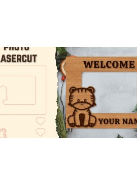 Intra απο ξύλο plywood 3mm-4mm πάχος Κορνίζα για μωρό νεογέννητο  Δίασταση 20x30 cm INTRAFABR-123766279