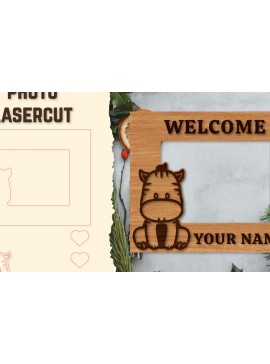 Intra απο ξύλο plywood 3mm-4mm πάχος Κορνίζα για μωρό νεογέννητο  Δίασταση 20x30 cm INTRAFABR-123766291