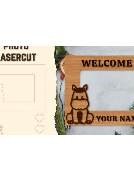 Σετ των 2 Intra απο ξύλο plywood 3mm-4mm πάχος Κορνίζα για μωρό νεογέννητο  Δίασταση 20x30 cm INTRAFABR-123766295