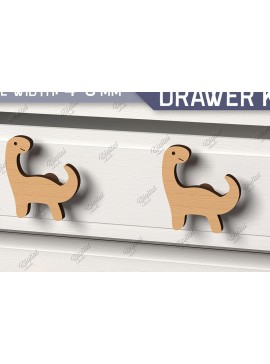 Intra απο ξύλο plywood 3mm-4mm πάχος Πόμολα συρταριών παιδικού σταθμού. Dino Δίασταση 30x20 cm INTRAFABR-86302485