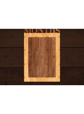 Σετ των 3 Intra απο ξύλο plywood 3mm-4mm πάχος Πρότυπο κορνίζας μωρών Δίασταση 5x7 cm INTRAFABR-113800814