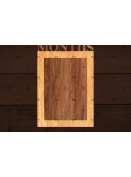 Σετ των 3 Intra απο ξύλο plywood 3mm-4mm πάχος Πρότυπο κορνίζας μωρών Δίασταση 5x7 cm INTRAFABR-113800607