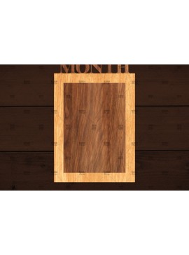 Σετ των 3 Intra απο ξύλο plywood 3mm-4mm πάχος Πρότυπο κορνίζας μωρών Δίασταση 5x7 cm INTRAFABR-113800453