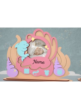 Intra απο ξύλο plywood 3mm-4mm πάχος Κορνίζα μωρού | Νεογέννητος | Διακόσμηση σπιτιού Δίασταση 20x30 cm INTRAFABR-115433454