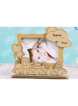 Σετ των 2 Intra απο ξύλο plywood 3mm-4mm πάχος Κορνίζα μωρού | Κορνίζα New Born Δίασταση 20x30 cm INTRAFABR-104832343