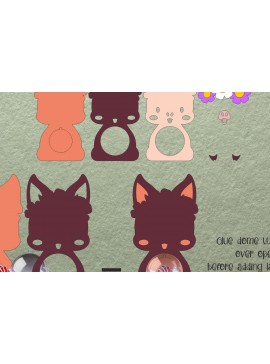 Σετ των 2 Intra απο ξύλο plywood 3mm-4mm πάχος Μωρό Γουρουνάκι | Πρότυπο θόλου καραμέλας Δίασταση 30x20 cm INTRAFABR-108280542