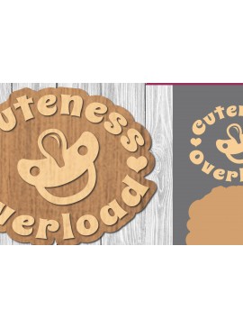 Σετ των 2 Intra απο ξύλο plywood 3mm-4mm πάχος Βρεφικά αποσπάσματα Διακόσμηση κοπής με λέιζερ 1 Δίασταση 15x15 cm INTRAFABR-106886620