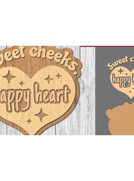 Σετ των 2 Intra απο ξύλο plywood 3mm-4mm πάχος Βρεφικά αποσπάσματα Διακόσμηση κοπής με λέιζερ 16 Δίασταση 15x15 cm INTRAFABR-106887369