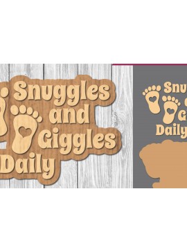 Σετ των 2 Intra απο ξύλο plywood 3mm-4mm πάχος Βρεφικά αποσπάσματα Διακόσμηση κοπής με λέιζερ 2 Δίασταση 15x15 cm INTRAFABR-106886672