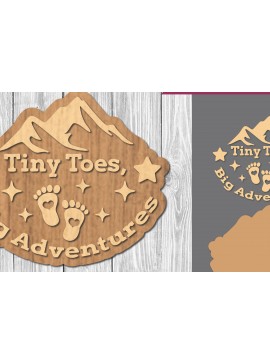 Σετ των 2 Intra απο ξύλο plywood 3mm-4mm πάχος Βρεφικά αποσπάσματα Διακόσμηση κοπής με λέιζερ 8 Δίασταση 15x15 cm INTRAFABR-106886972