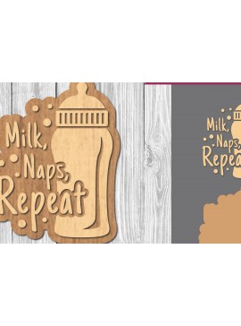 Σετ των 2 Intra απο ξύλο plywood 3mm-4mm πάχος Βρεφικά αποσπάσματα Διακόσμηση κοπής με λέιζερ 9 Δίασταση 15x15 cm INTRAFABR-106887008