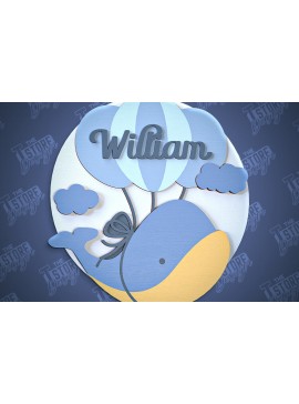 Σετ των 2 Intra απο ξύλο plywood 3mm-4mm πάχος Στρογγυλή πινακίδα μωρού | Ξύλινη επιγραφή φυτωρίου Δίασταση 30x20 cm INTRAFABR-100118550