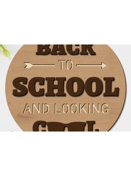 Intra απο ξύλο plywood 3mm-4mm πάχος Διακοσμητικό πάνελ Επιστροφή στο Σχολείο Δίασταση 30x20 cm INTRAFABR-94932634