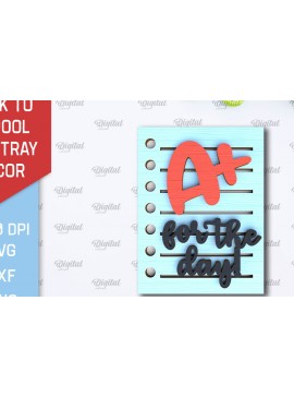 Σετ των 2 Intra απο ξύλο plywood 3mm-4mm πάχος Επιστροφή στη σχολική βαθμίδα Δίσκος λέιζερ Δίασταση 30x20 cm INTRAFABR-102240547