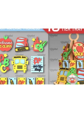 Intra απο ξύλο plywood 3mm-4mm πάχος  Δίσκος Επιστροφής στο Σχολείο Δίασταση 30x20 cm INTRAFABR-102375973