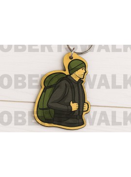 Σετ των 3 Intra απο ξύλο plywood 3mm-4mm πάχος Μπρελόκ Backpacker Cut  Δίασταση 6x6 cm INTRAFABR-123398961