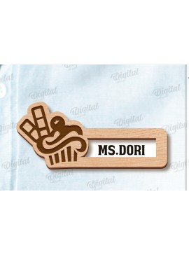 Intra απο ξύλο plywood 3mm-4mm πάχος Σήμα με όνομα παραθύρου κοπής με λέιζερ Δίασταση 30x20 cm INTRAFABR-123033472