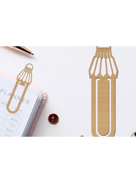 Σετ των 3 Intra απο ξύλο plywood 3mm-4mm πάχος Μπάλα μπάντμιντον σελιδοδείκτης Papercut Δίασταση 10x20 cm INTRAFABR-97250894