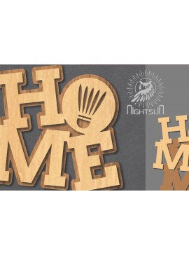 Σετ των 3 Intra απο ξύλο plywood 3mm-4mm πάχος Διακόσμηση με λέιζερ σπιτιού για μπάντμιντον 1 Δίασταση 15x15 cm INTRAFABR-120389568