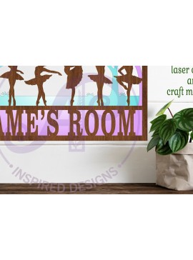 Intra απο ξύλο plywood 3mm-4mm πάχος Πινακίδα ονόματος σκηνής μπαλαρίνας 3 Layer Δίασταση 35x35 cm INTRAFABR-91011141