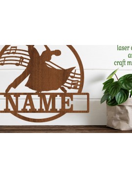 Σετ των 3 Intra απο ξύλο plywood 3mm-4mm πάχος Ballroom Dancers Version 2 Name Δίασταση 10x10 cm INTRAFABR-74050571