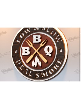 Σετ των 2 Intra απο ξύλο plywood 3mm-4mm πάχος πινακίδα μπαρ και γκριλ Δίασταση 30x20 cm INTRAFABR-123489632