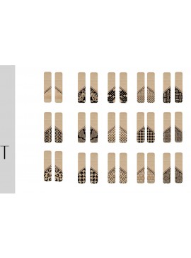 Σετ των 3 Intra απο ξύλο plywood 3mm-4mm πάχος Σκουλαρίκια Bar Dangle Δίασταση 1x1 cm INTRAFABR-7910302