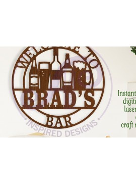 Σετ των 3 Intra απο ξύλο plywood 3mm-4mm πάχος Σημάδι ονόματος γραμμής, Καλώς ήλθατε στο Σήμα γραμμής ονόματος Δίασταση 6x6 cm INTRAFABR-108545660