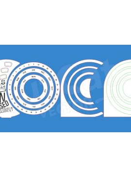 Intra απο ξύλο plywood 3mm-4mm πάχος Μπέιζμπολ Desktop Perpetual Calendar Δίασταση 60x60 cm INTRAFABR-119831165