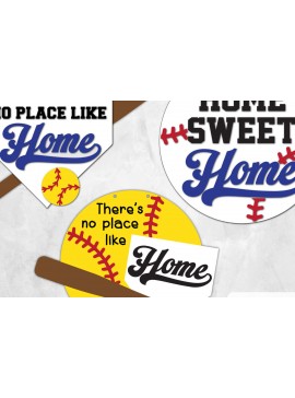 Σετ των 2 Intra απο ξύλο plywood 3mm-4mm πάχος αρχείου με πινακίδα πόρτας μπέιζμπολ Δίασταση 30x20 cm INTRAFABR-64240891