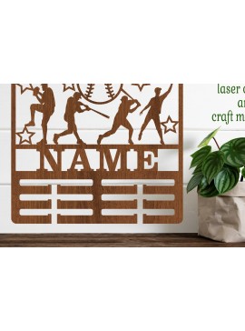 Intra απο ξύλο plywood 3mm-4mm πάχος αποκοπής Holder Medal Baseball Δίασταση 30x20 cm INTRAFABR-67572149