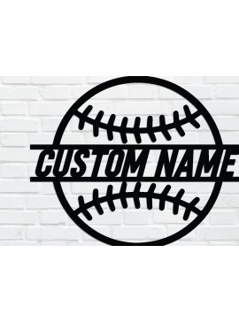 Σετ των 2 Intra απο ξύλο plywood 3mm-4mm πάχος Μεταλλική επιγραφή του μπέιζμπολ, τοίχου Δίασταση 40x40 cm INTRAFABR-89287636